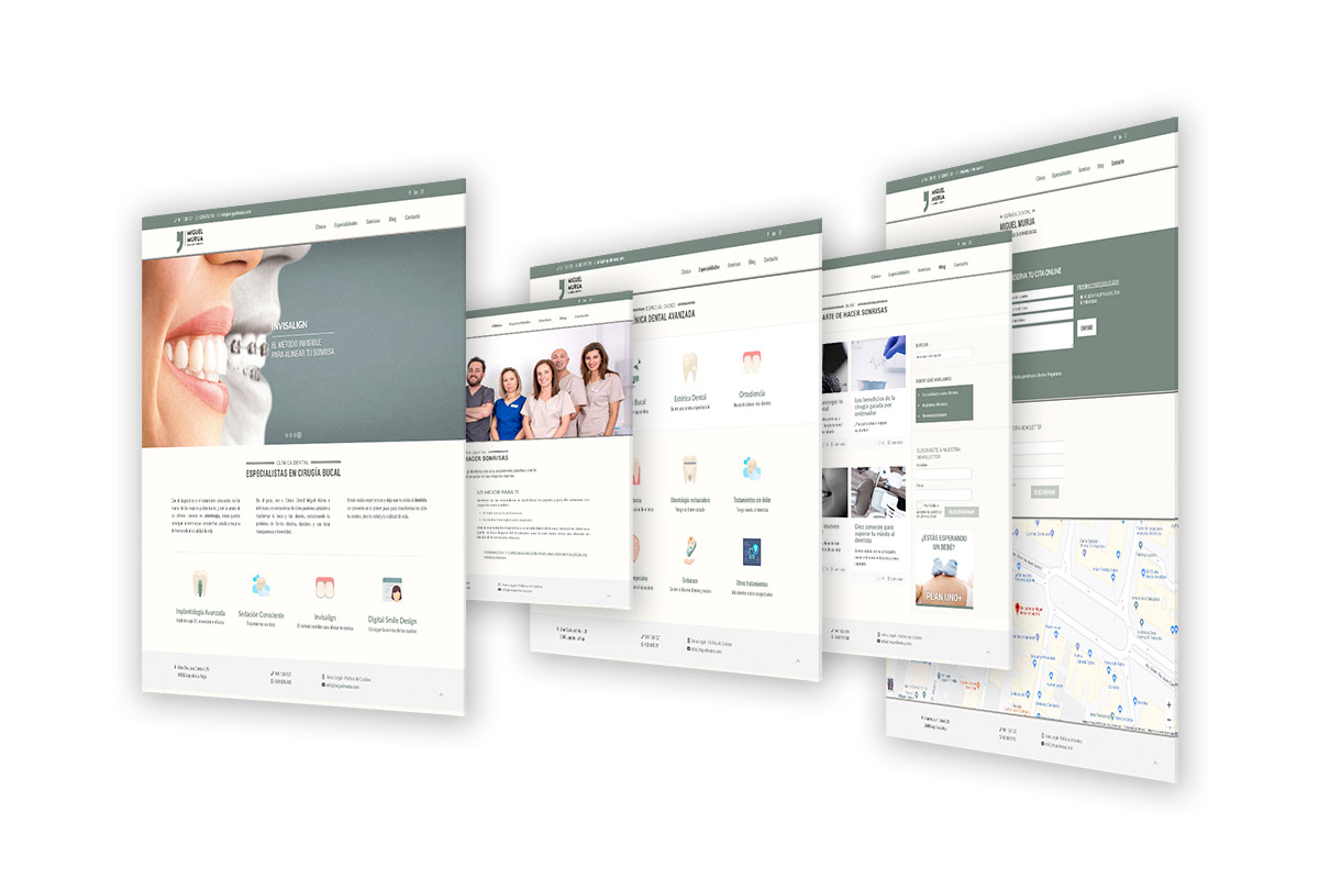 Lead realiza la web de la Clínica Dental Miguel Murua